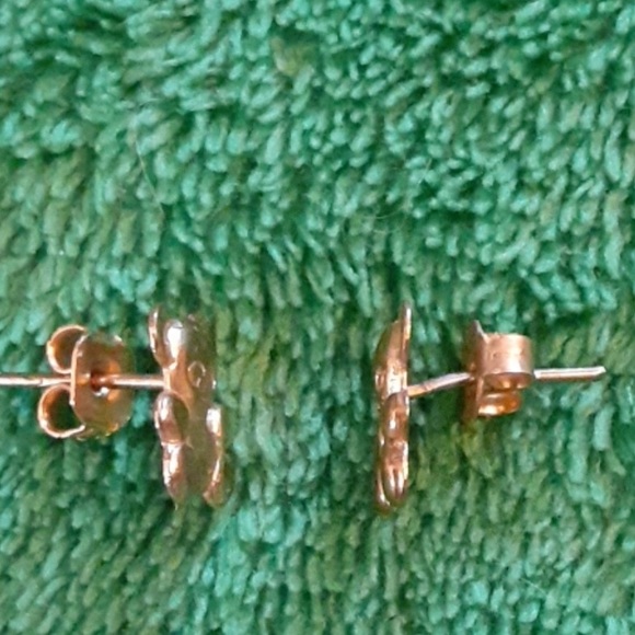 🌹Goldtone teaddy bear earrings - Picture 3 of 3